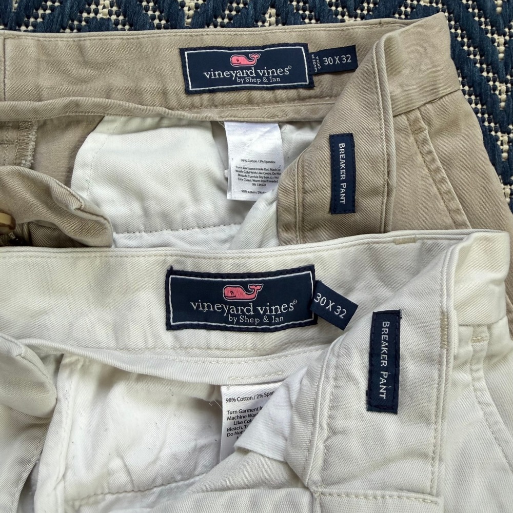 Vineyard Vines Breaker Pant Men 30x32 Khaki Bundle